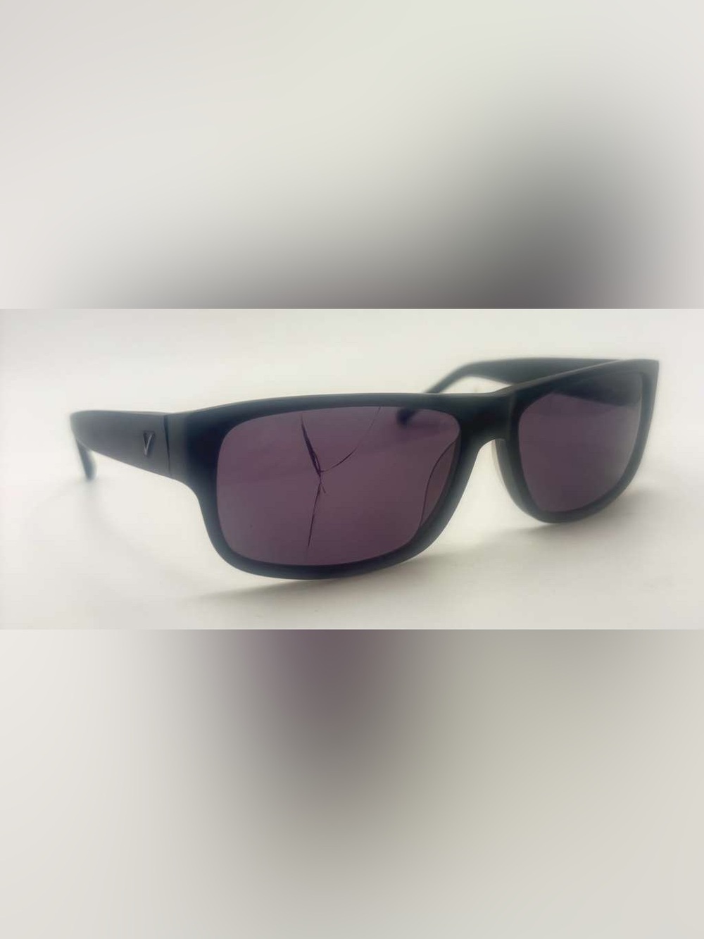Veer Stump Black Oval Sunglasses Frames Only